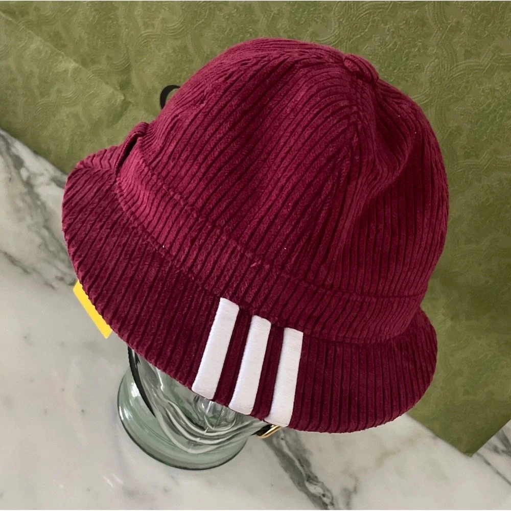 Gucci + Adidas GG Foldable Corduroy Golf Hat 'red'